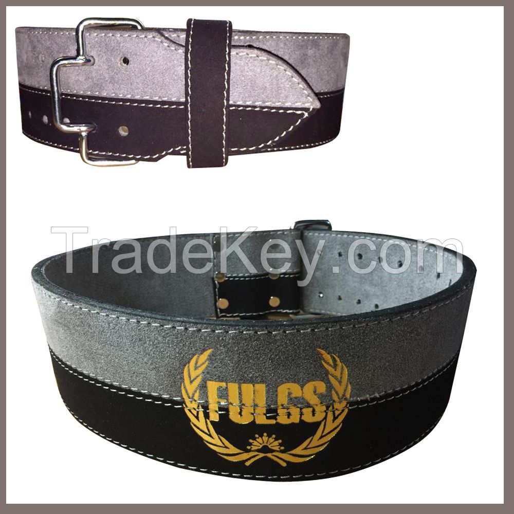Weight Lifting belt 4 inches made cowhide leather with buckle