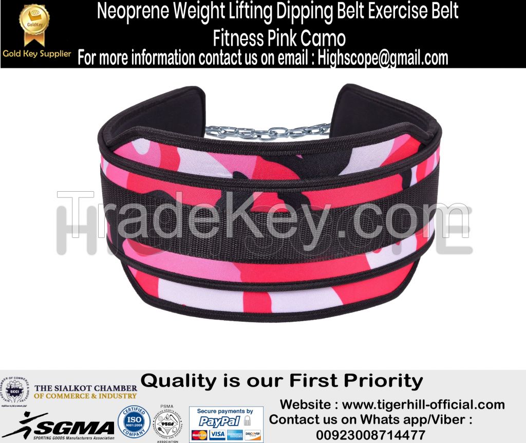 Weight lifting Dipping Belt with 36 inches extra length Chain