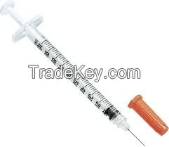 Needles, Insulin with needle.