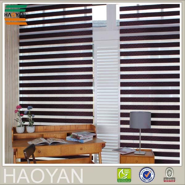 Day night zebra sunscreen blackout roller blinds shades