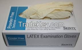 Disposable latex Exam Gloves for hospitals and clinics