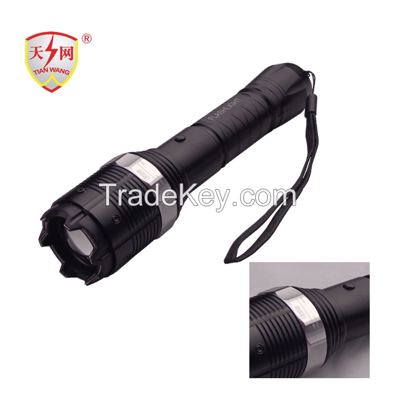 Military Zoomable Aluminum Electric Police Stun Guns with Flashlight