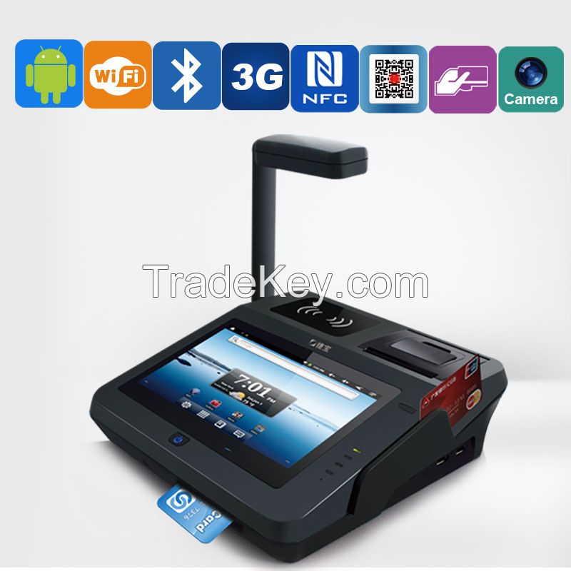All In One Android Bank Card Reading POS Payment Terminal with NFC barcode scanner