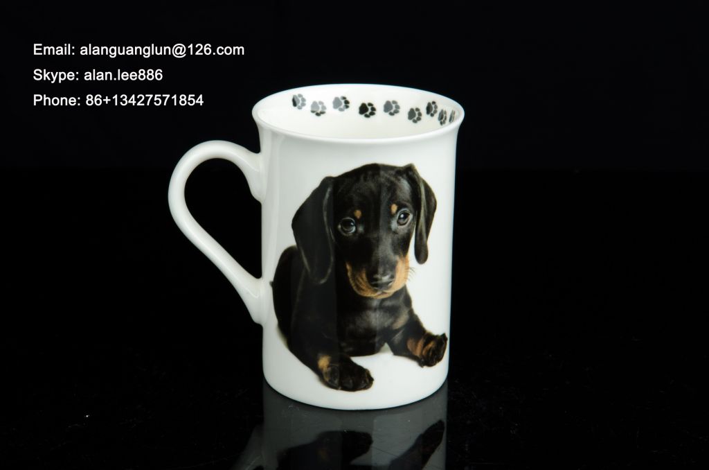 LJ-4082, animal design ceramic mugs with decal