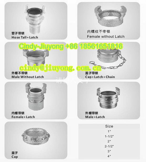 Sell Hydraulic Camlock Quick Coupling (Type A. B. C. D. E. F. DC. DP)