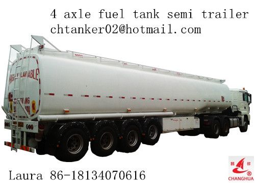3 axle steel fuel tanker semi trailer to load petroleum/gasoline/crude oil