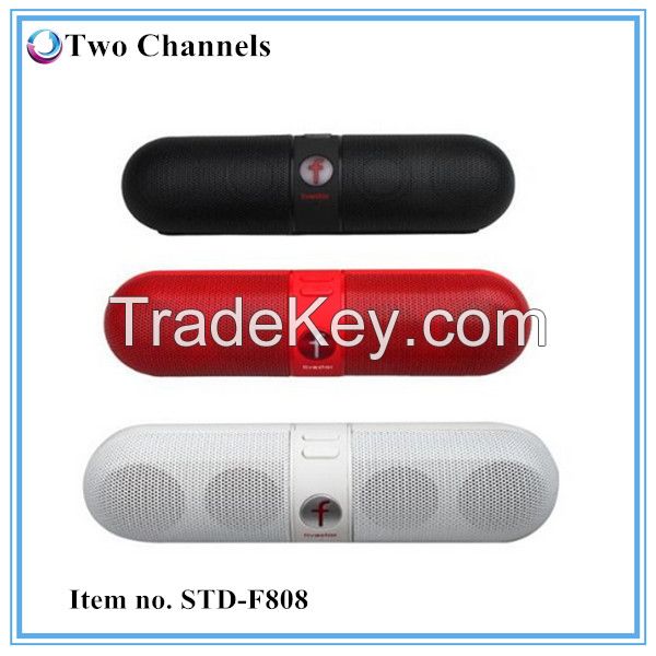 Ultra Quality Pill Multifunctional Bluetooth Music Speaker with TF Slot FM Radio STD-F808