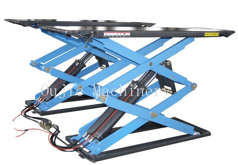 Model No.OJ-630B Super Thin Scissor car Lift 3.0Ton