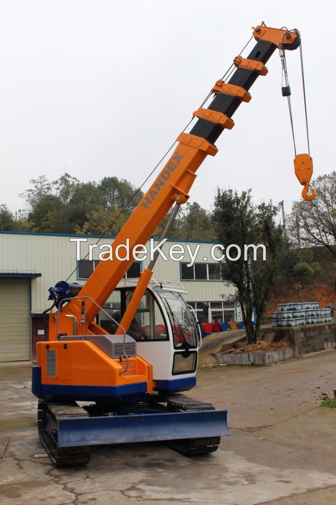 5T HANDEX mini telecrawler crane