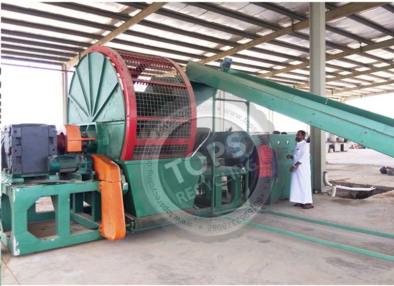 Scrap Tire Recycling Shredding Equipment