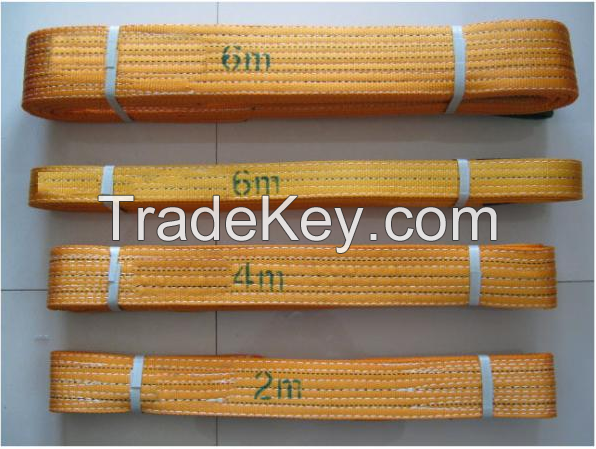 12t heavy lifting polyester webbing slings