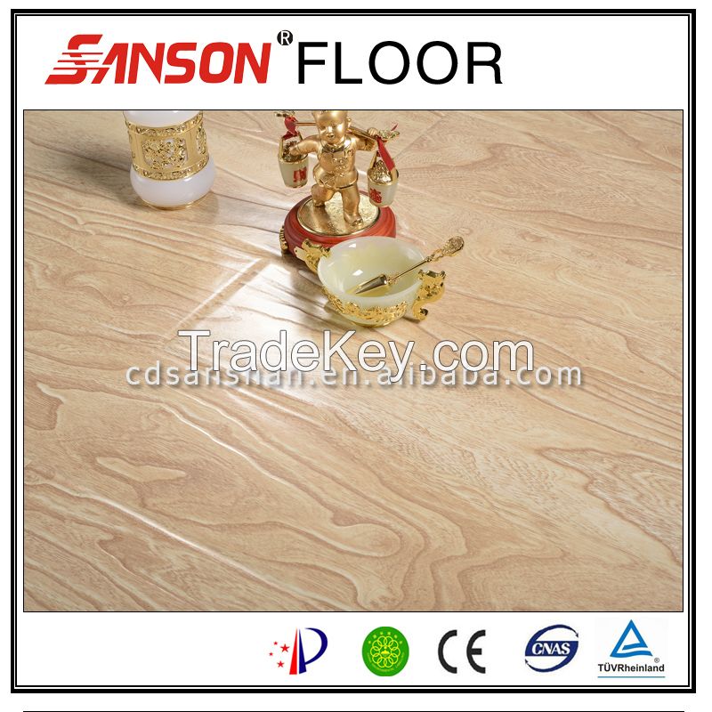 Large Embossed surface  laminate flooring , german technology deep embossed laminate flooring