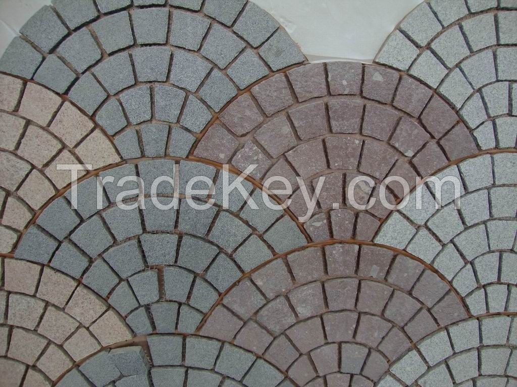 Red porphyry stone for outdoor paving