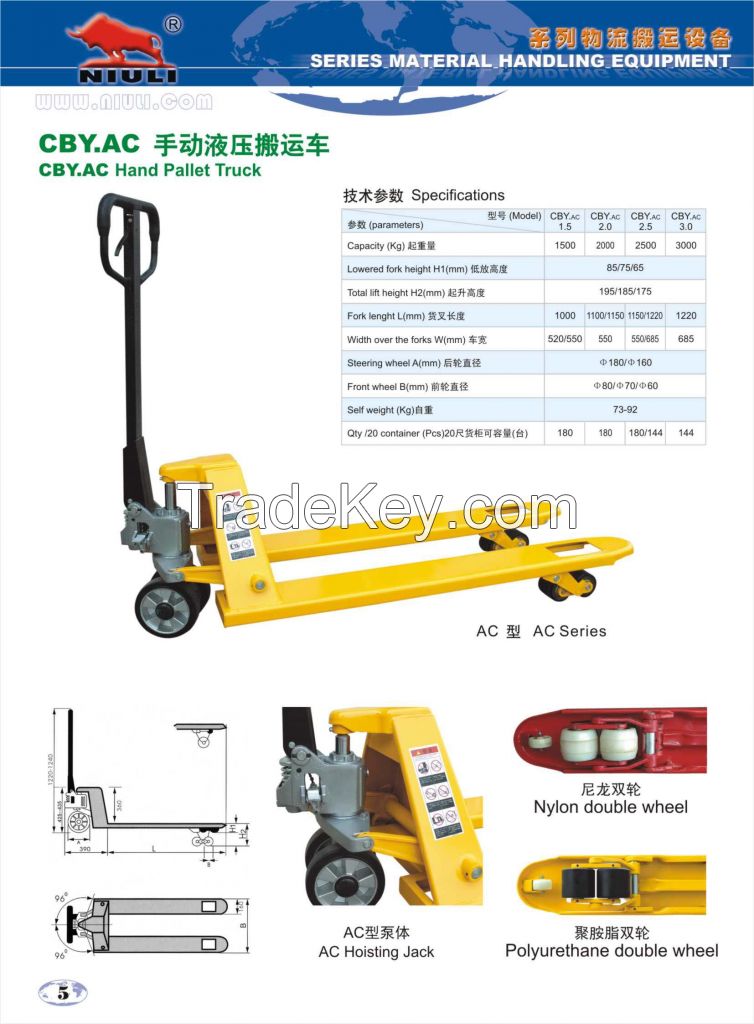 Sell CBY-AC hand pallet truck