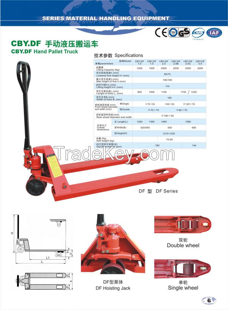 Sell CBY-DF hand pallet truck