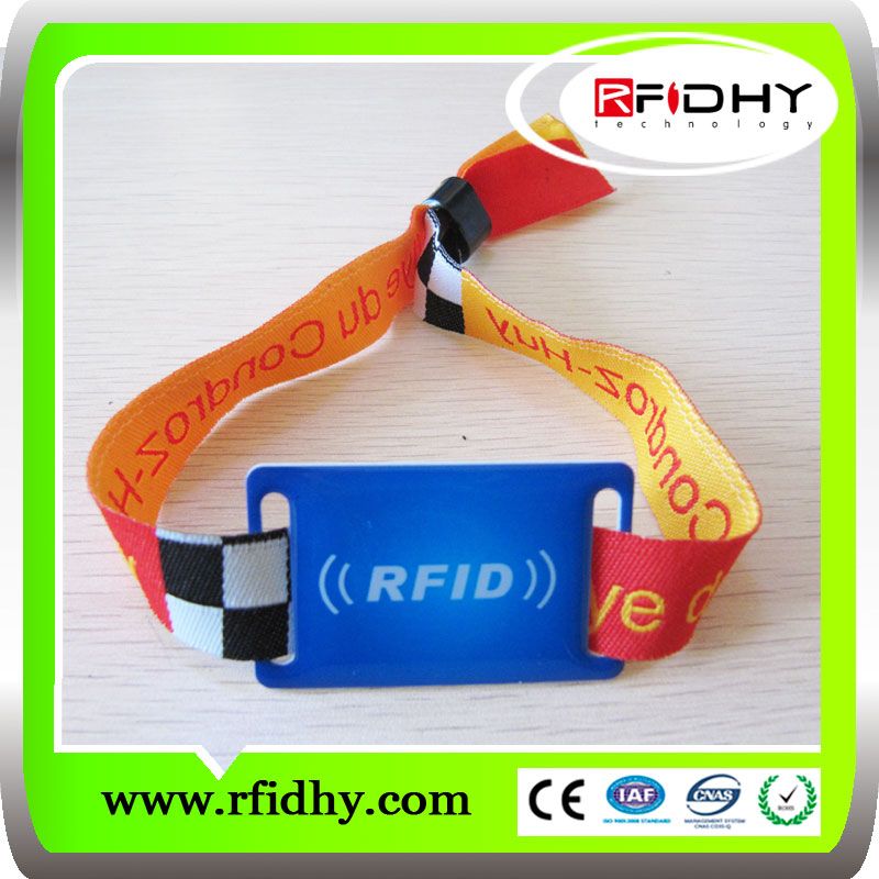 UHF rfid fabric wristband