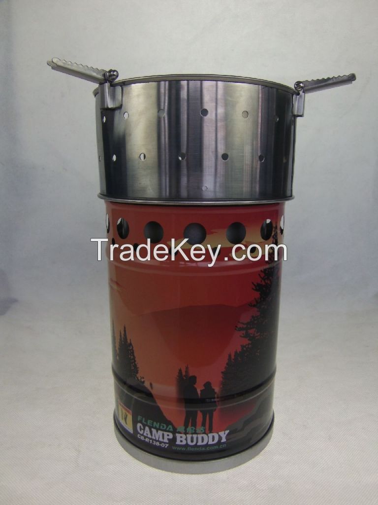 Stainless steel best biomass mini portable camp stove outdoor product