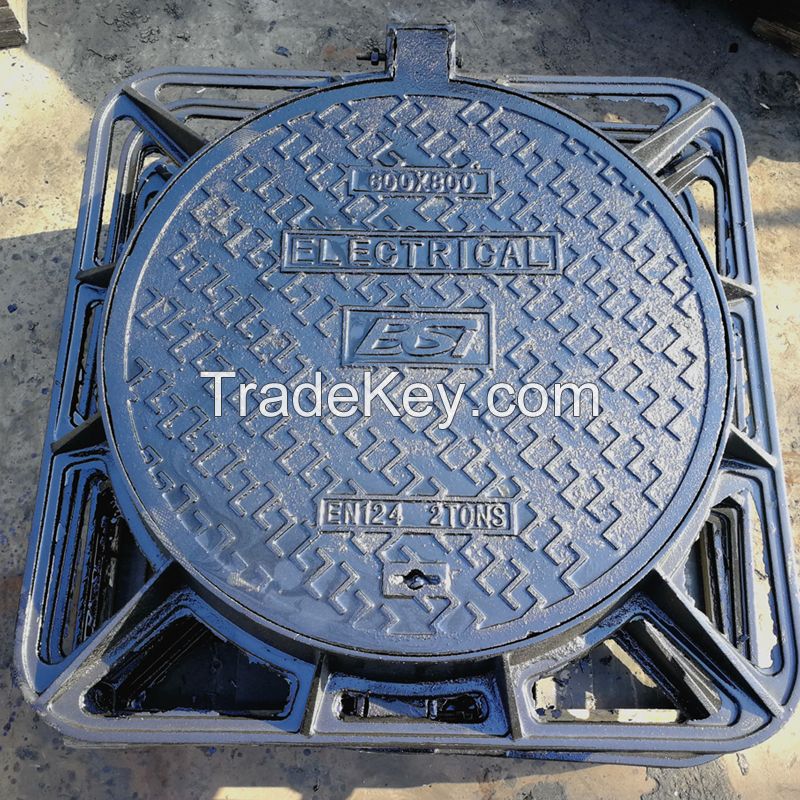 EN124 BS497 CAST IRON MANHOLE COVER AND GULLY GRATING