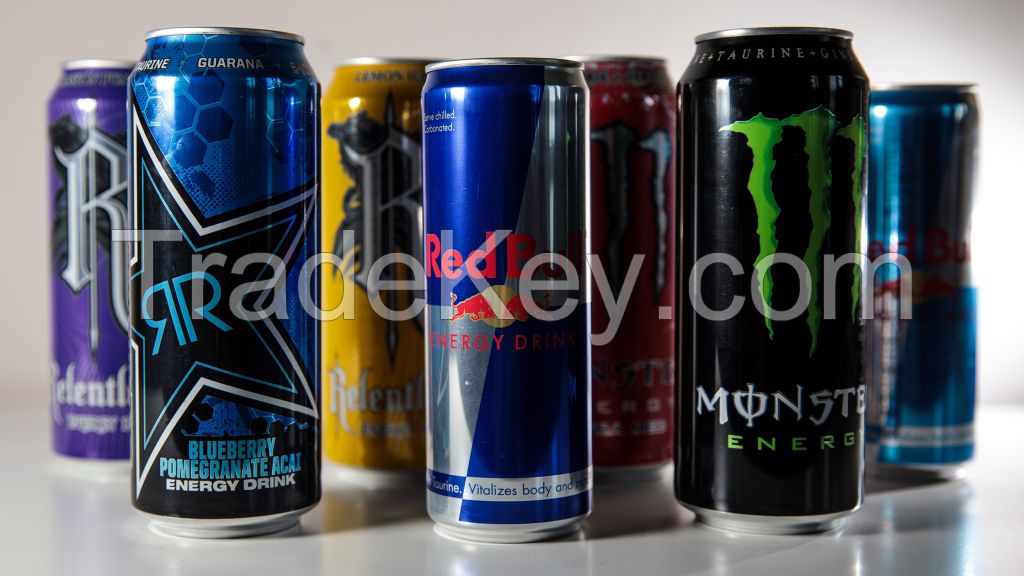 Bulled energy drinks 250ml Red/Blue/Silver