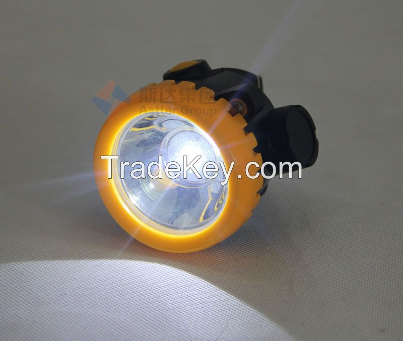 ATEX certified mining portable led headlamp, cordless miners cap light