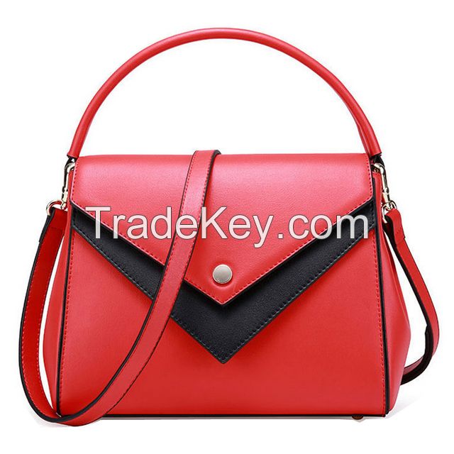 2018 Faux Leather Satchel handbag with fashion design