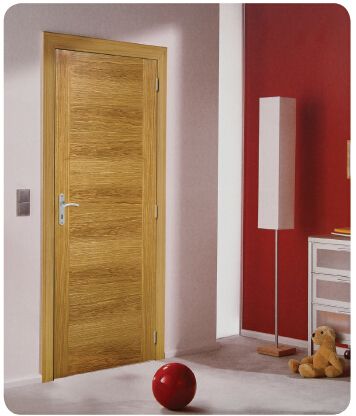 wood veneer flush door, interior wooden doors, tubular partide board