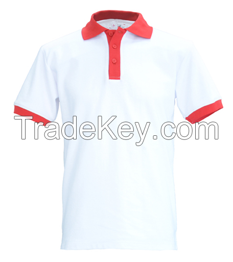 shanghai coloful beads pique fabric polo t -shirt wholesale