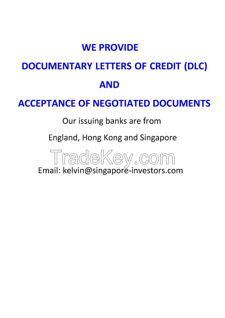 Providers for Documentary Letter of Credit