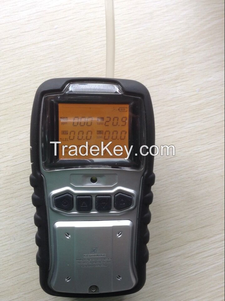 2015 new design! best price portable multi gas analyzer for CO O2 H2S CH4/LEL CO2 PID C3H8