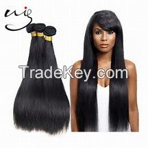 wholesale cheap Indian remy human hair bundles silk straight unprocessed  hair extensions sew in weave