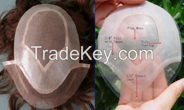 cheap natural hair wigs for men price , men's hair replacement systems , men's hair piece for sale