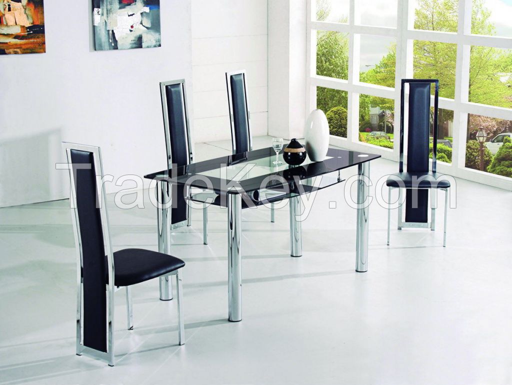 2015 New Design Dining Sets Modern 1+4 Dining Room Sets