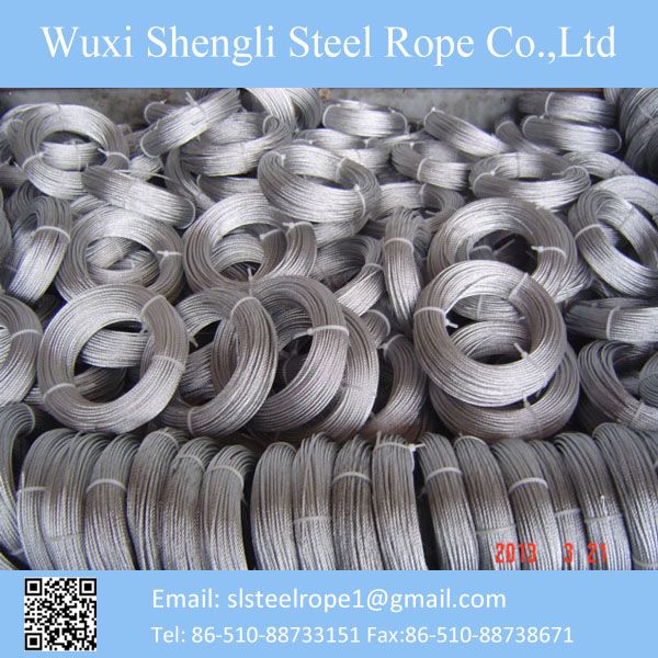 Soft coil wire rope