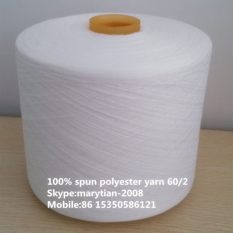 100% spun polyester yarn 60s/2 for sewing thread