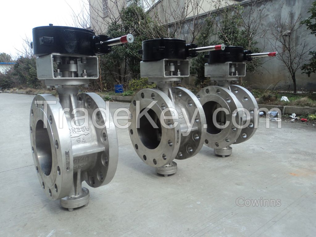 CY40(INCONEL600)three-eccentric center butterfly valve