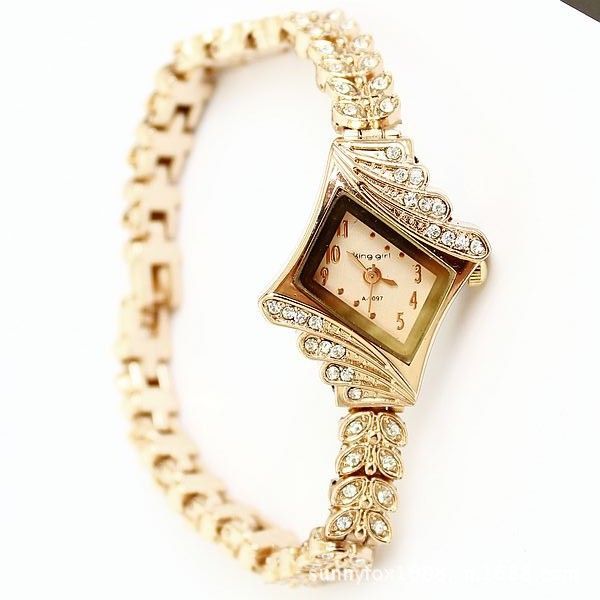 New style watch rose golden bracelet watch- King Girl Watch