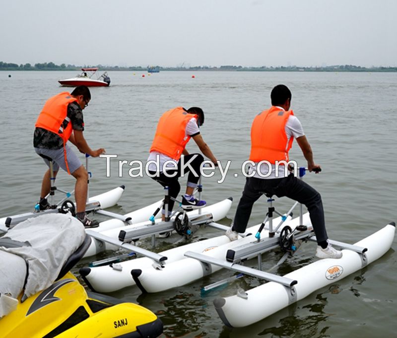 floating propeller water bike pedal boats sea bicycle for sale