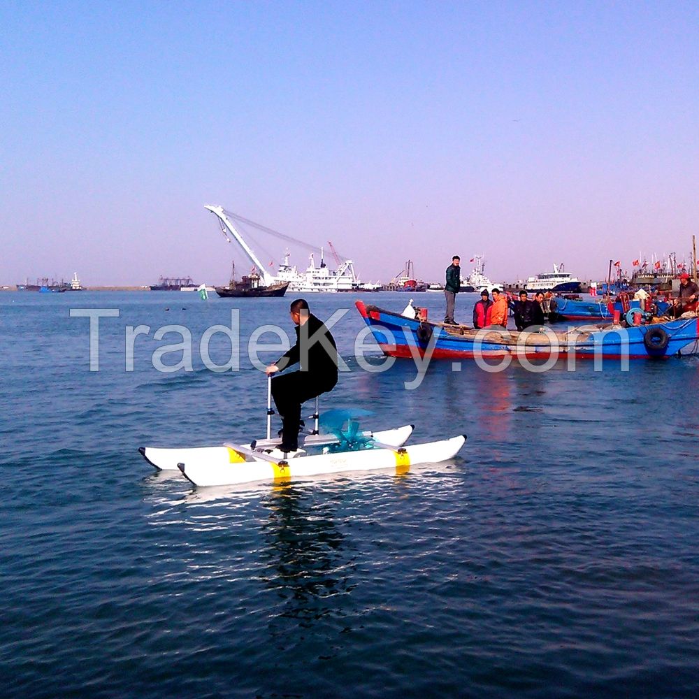 Hot Selling sea sports water bike pedal boats sea bicycle for sale