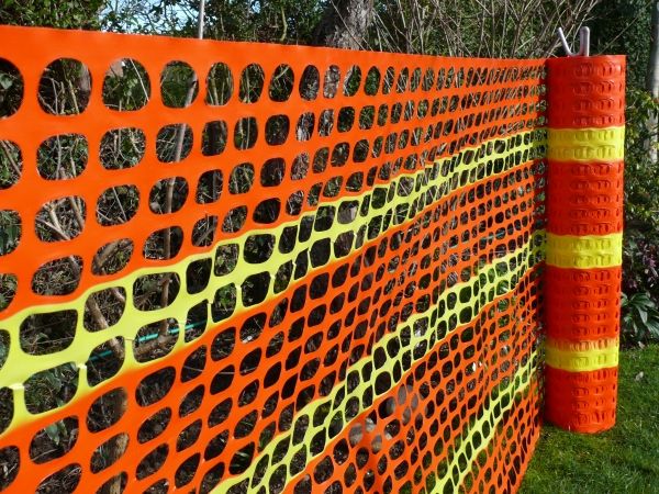 supply orange plastic warning fence netting