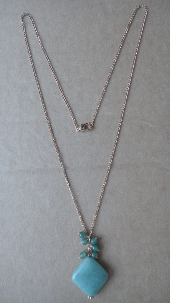 semi-precious pendant necklace