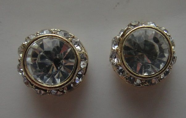 stud earring with gemstones