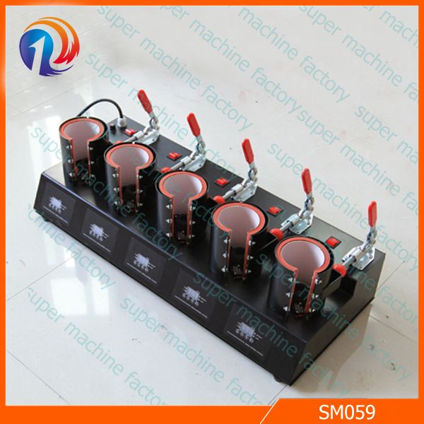 multifunctional 5 in 1 mug heat press machine sublimation mug printing machine comb heat transfer design cup machine press mug 5