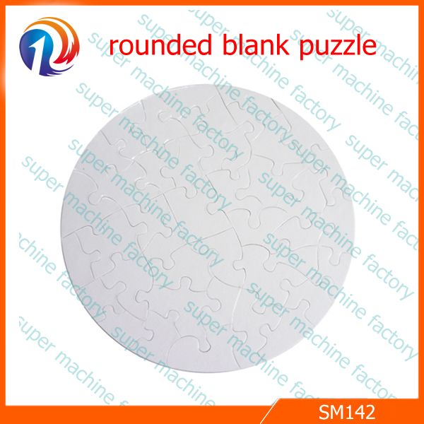 sublimation round puzzle blanks for DIY sublimation print heat transfer blank puzzle 10pcs/lot online sales round puzzle sublima