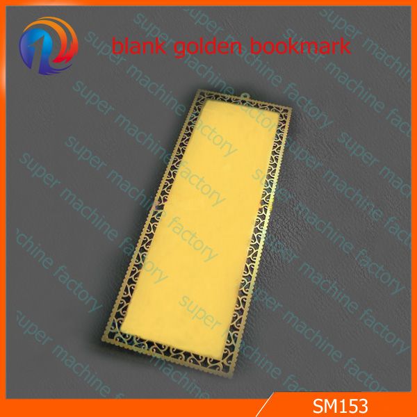 golden sublimation metal bookmark blanks DIY sublimation products material 100pcs metal bookmark for heat transfer photo print