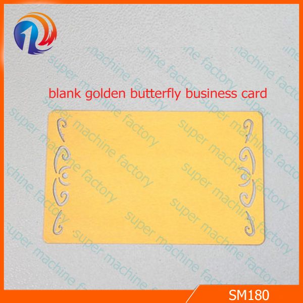gold metal business card for DIY photo print sublimation business card blanks for heat transfer hot metal double-side customise