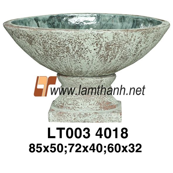 Green Antique Bowl With Base