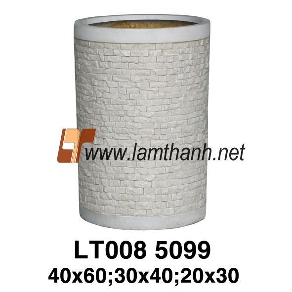 Cylinder Tall Ceramic Poly Tile Jar