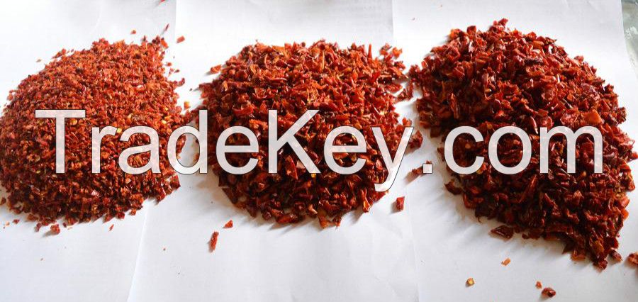 dehydrated sweet red bell pepper granules 2014 crops