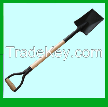 South America wooden handle steel garden shovel