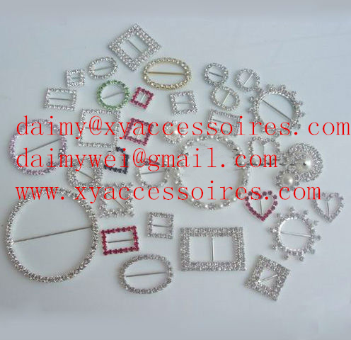 Wholesale Wedding Invitation Ribbon Crystal Rhinestone Buckle